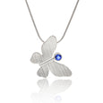 Silver Butterfly Pendant iolite